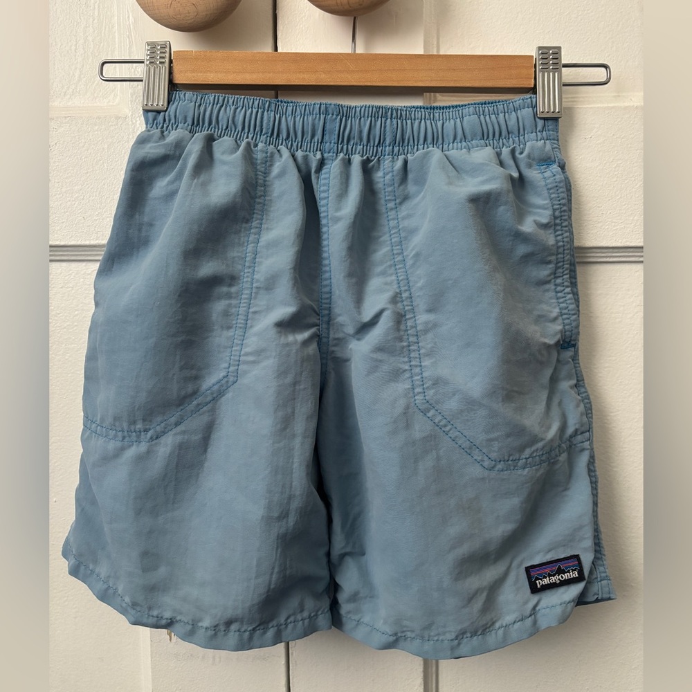 Patagonia kids's Light Blue Baggies  Shorts / swim shorts / Sz Small